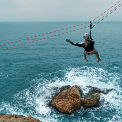 石澳飛索攀岩體驗日 Zip line, Abseiling, Rock Climb 3-in-1